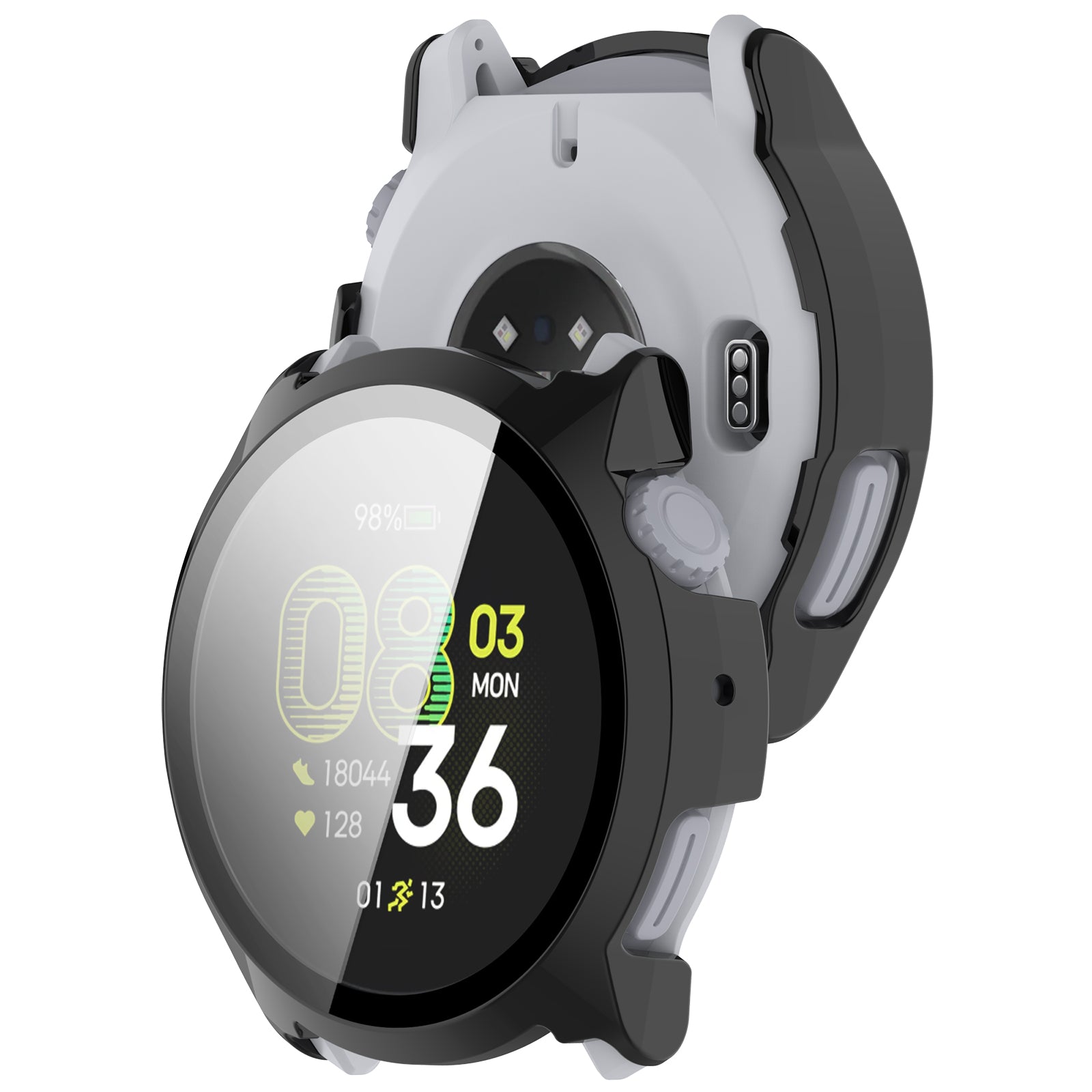 Coros Pace 4 PC Case with Glass (Black)