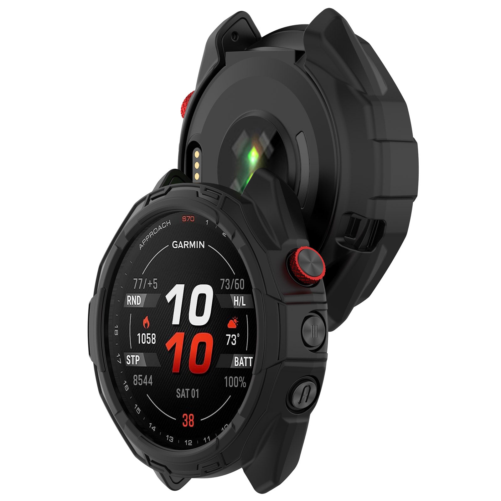 Coque TPU résistante Garmin Approach S70 - 47mm (noir)