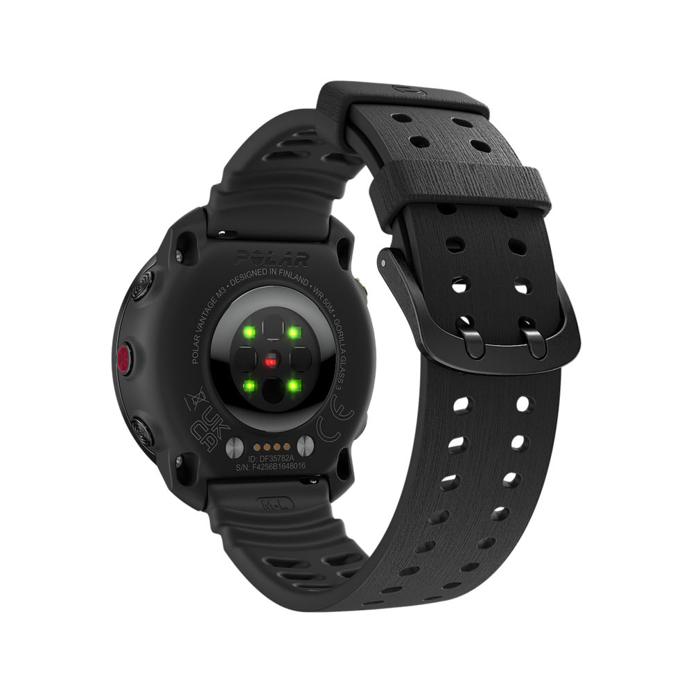 Bracelet silicone grain Polar Vantage M3 (noir)