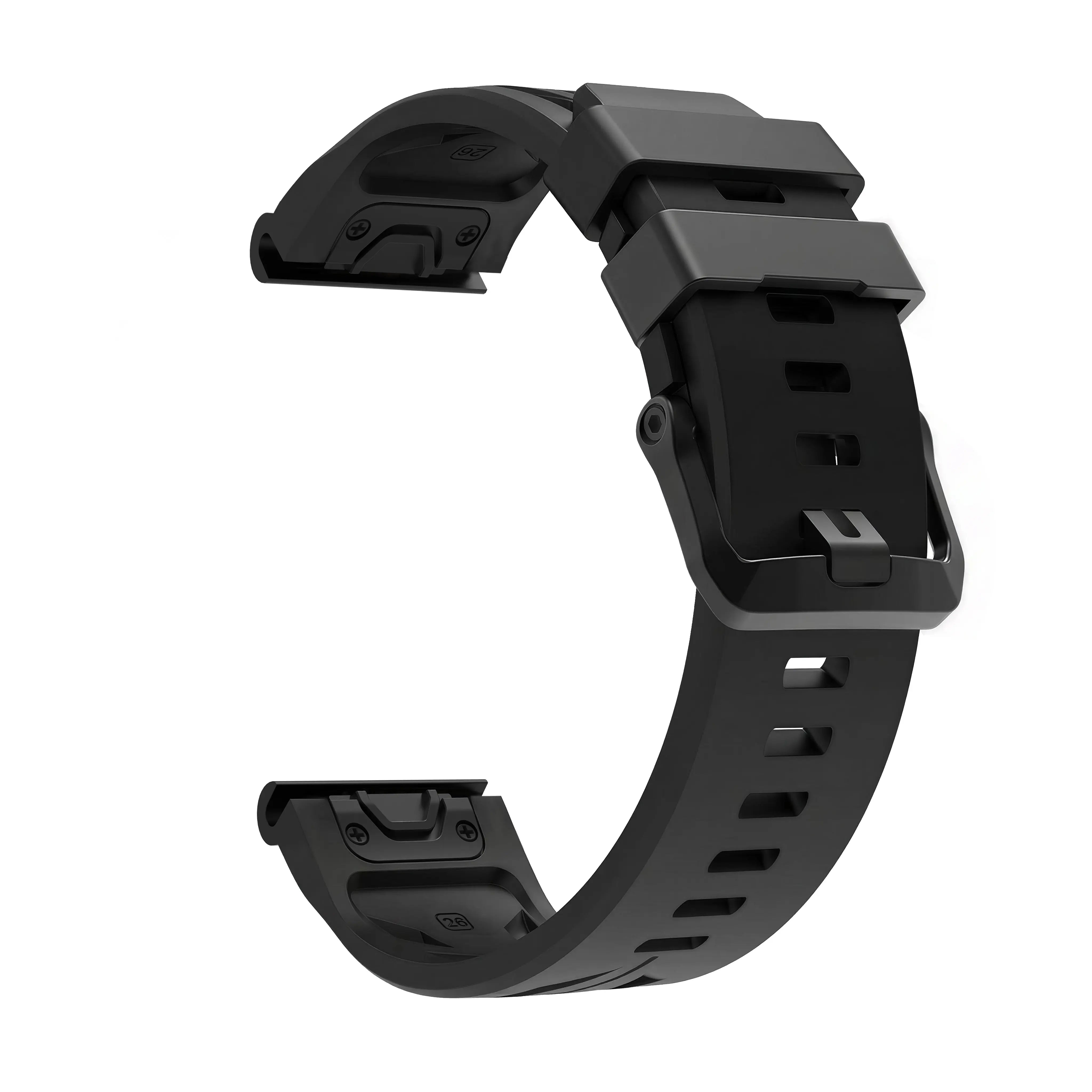 Bracelet silicone race Garmin Quatix 8 Pro - 47mm (noir)