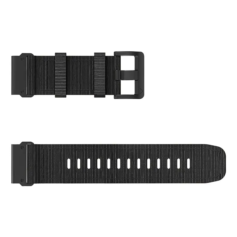 Bracelet nylon premium avec boucle Garmin Fenix 8 - 47mm (noir)