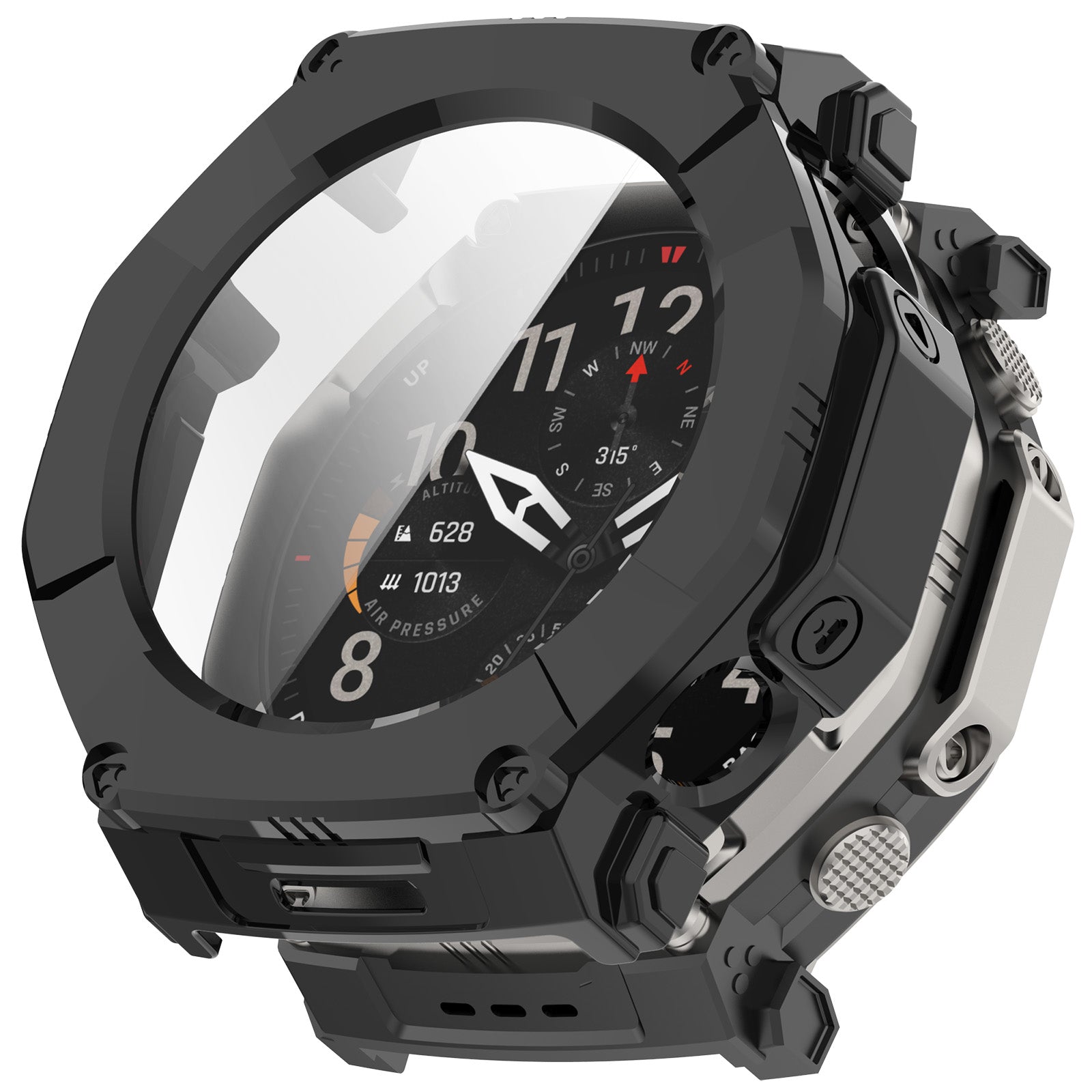 Coque PC en verre Amazfit T-Rex Ultra 2 (noir)