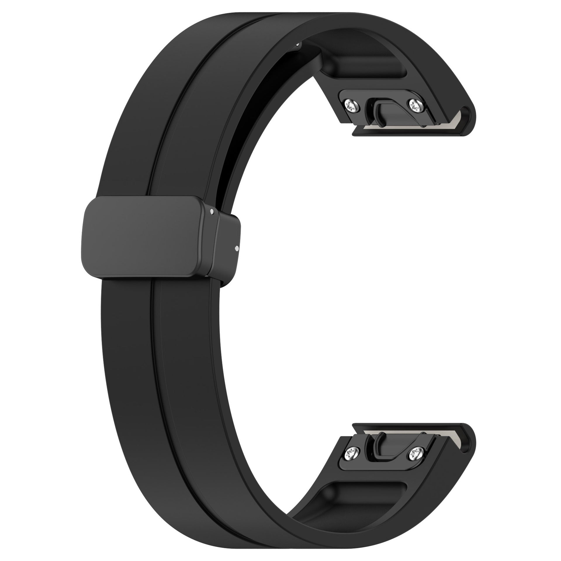 Bracelet silicone avec boucle-D Garmin Quatix 8 Pro - 47mm (noir)
