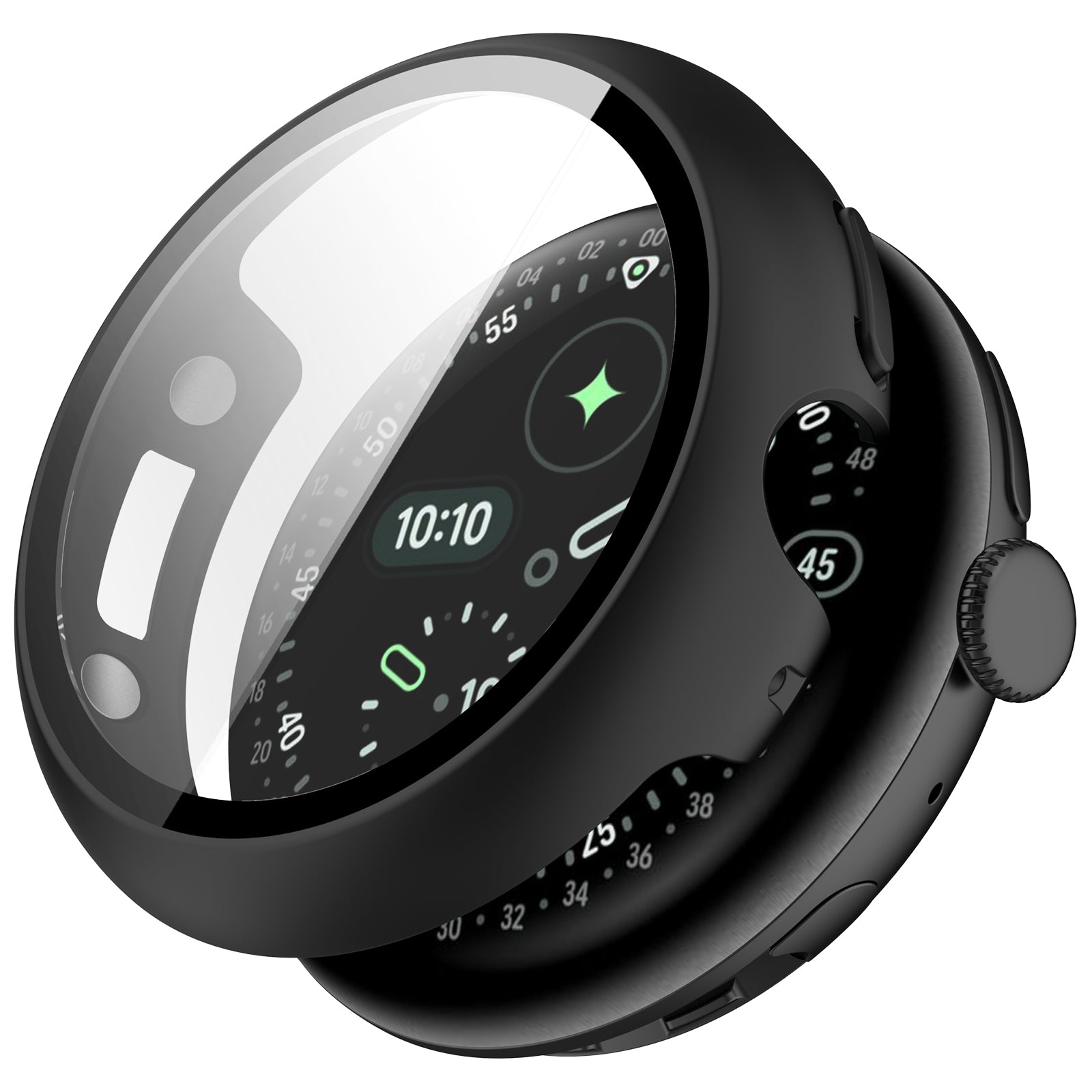 Coque résistant avec verre Google Pixel Watch 4 - 41mm (noir)