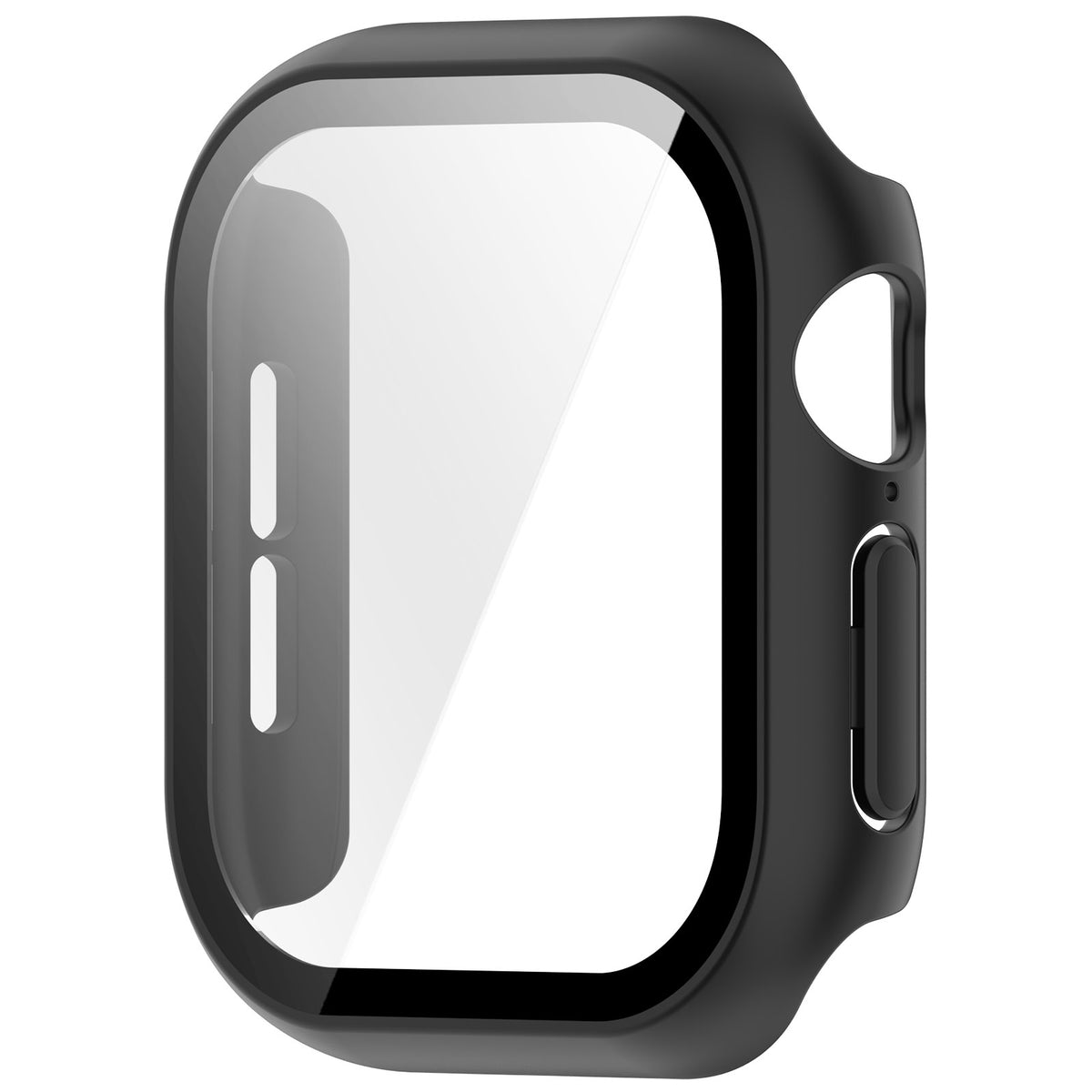 Coque rigide avec verre Apple Watch 12 - 42mm (noir)
