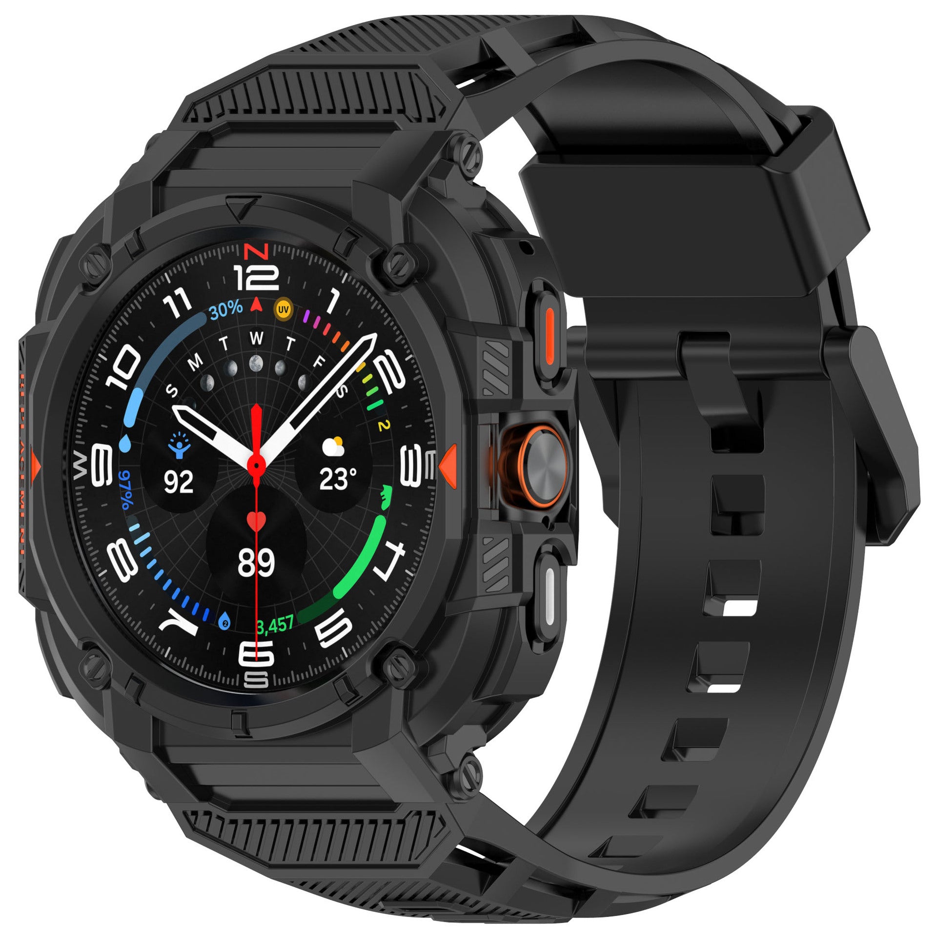 Bracelet TPU avec cadre Samsung Galaxy Watch Ultra (noir)
