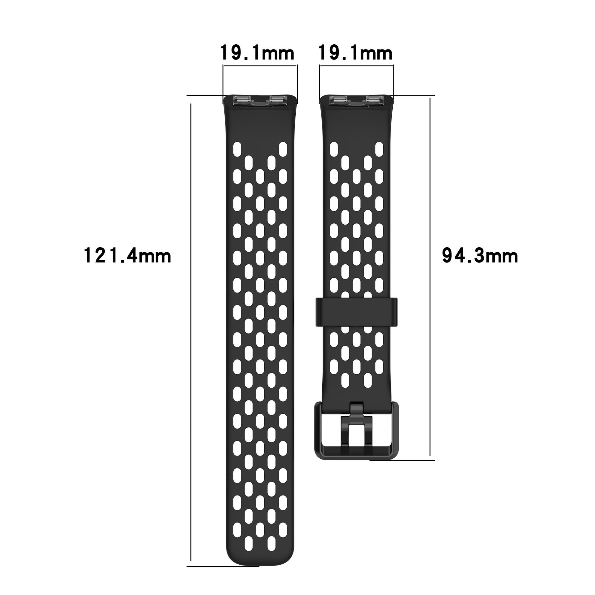 Bracelet silicone air Huawei Band 8 (noir)