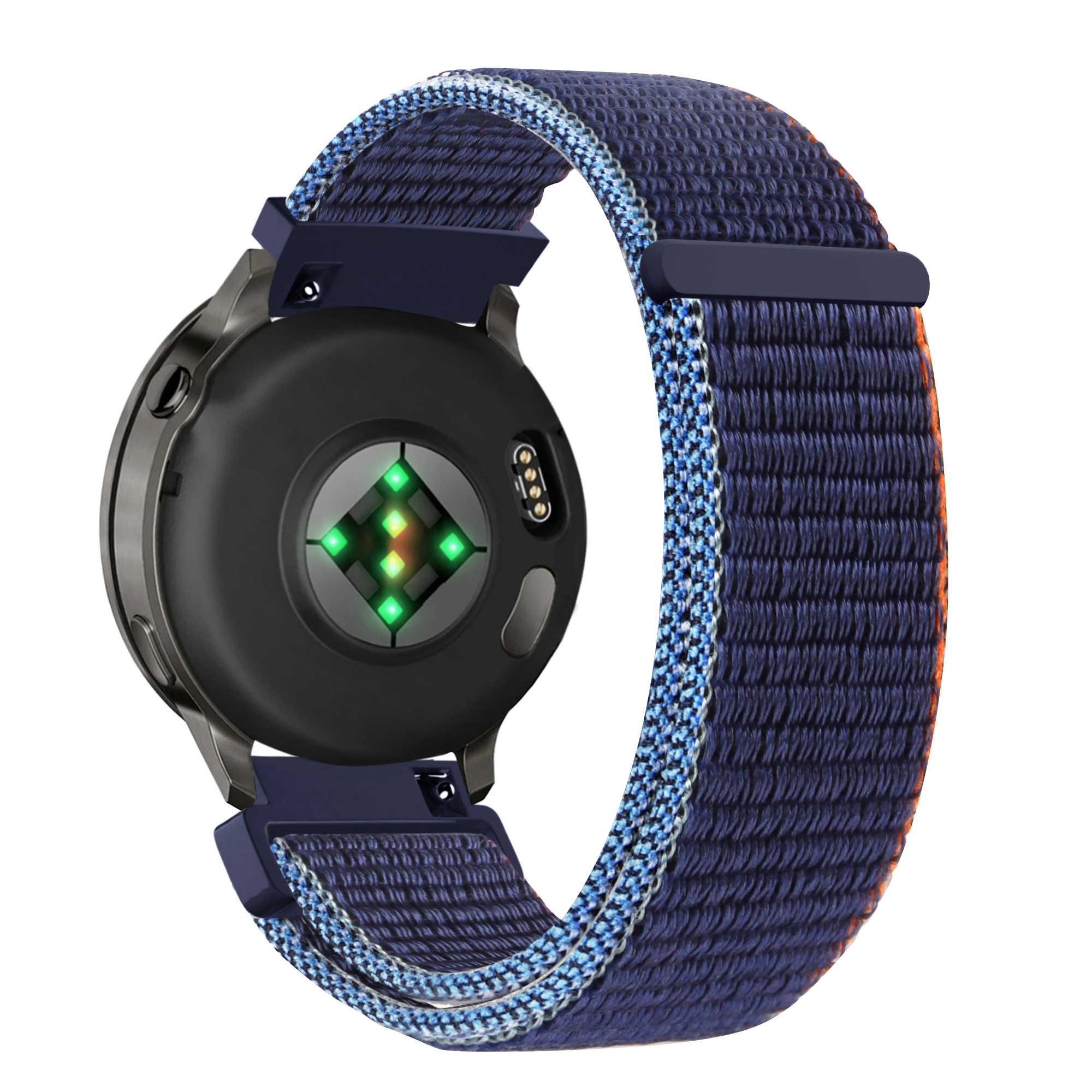 Bandz Bracelet nylon Loop Garmin Vivoactive 4s (bleu foncé mix)