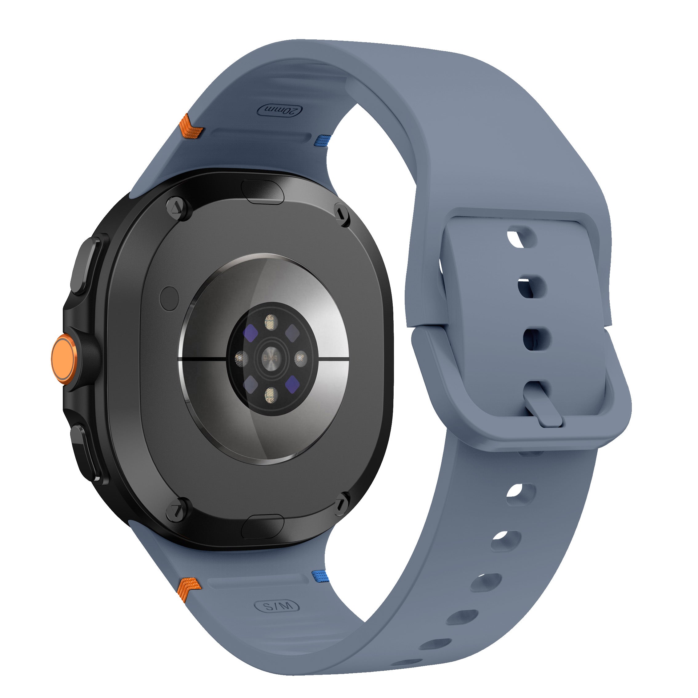 Bracelet silicone Samsung Galaxy Watch 8 Classic (bleu/gris)