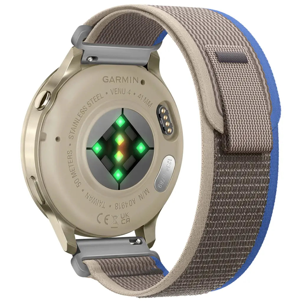 Garmin Approach S40 Trail Nylon Strap (Grey/Blue)