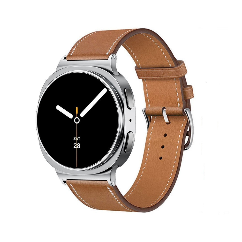 Bracelet cuir classique Samsung Galaxy Watch 8 - 40mm (marron)