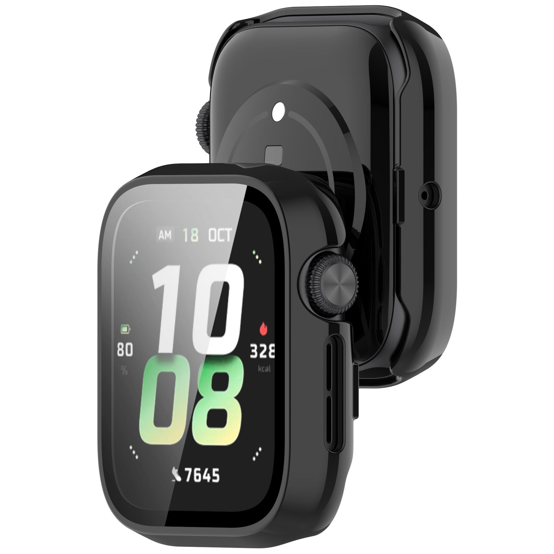 Coque rigide Honor Watch 5 avec verre (noir)
