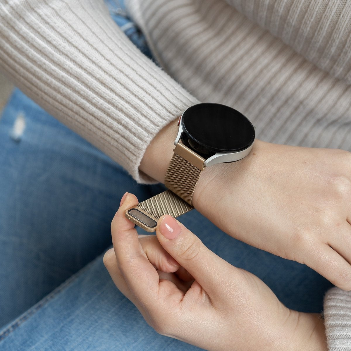 Bracelet milanais Amazfit Bip 3 (Pro) (champagne or)