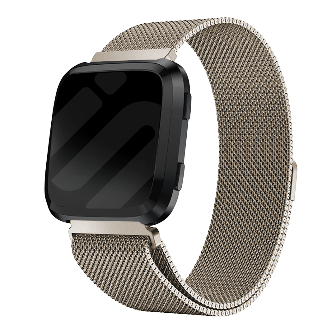 Bracelet Milanais Fitbit Versa (or champagne)