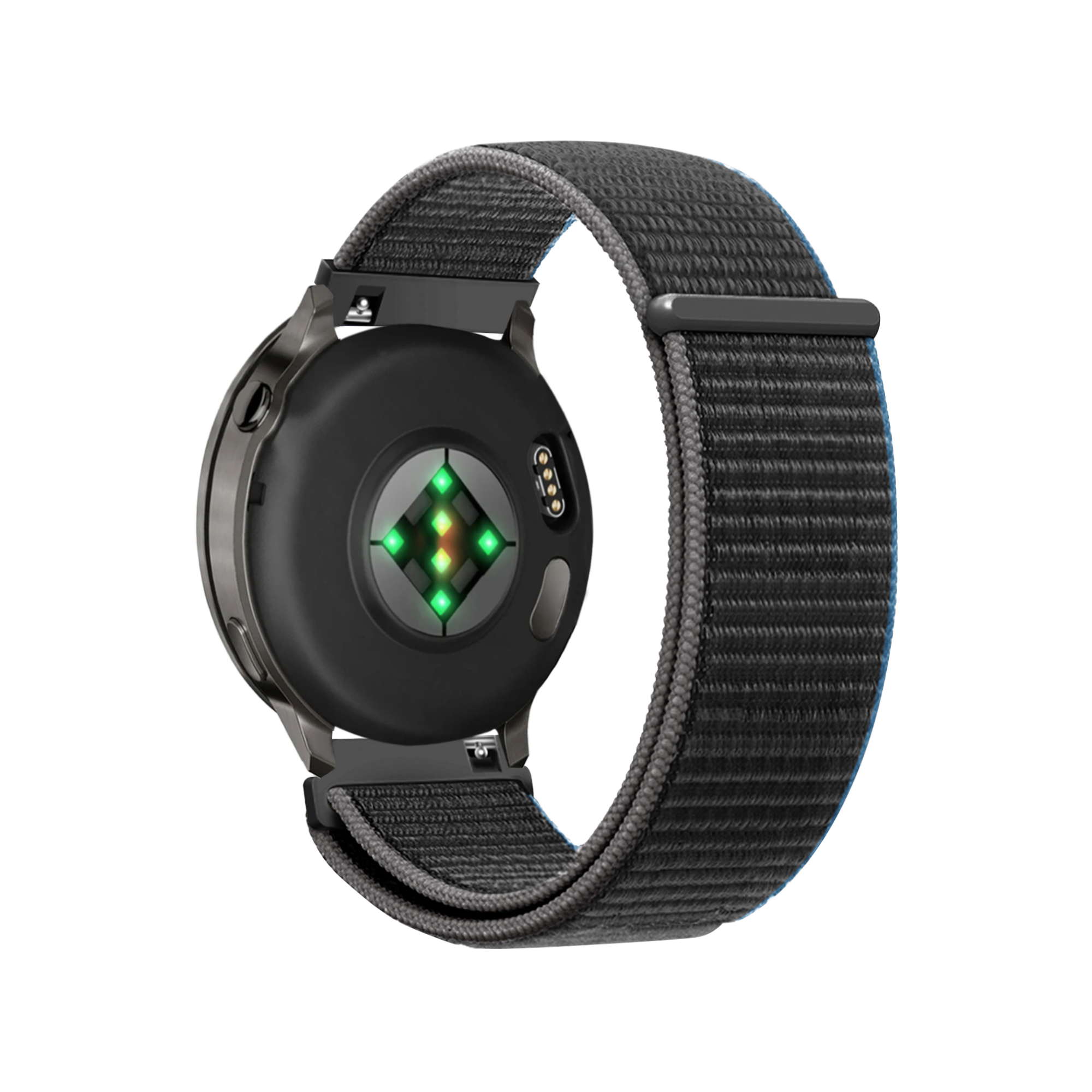 Bandz Garmin Forerunner 265 Nylon Loop Strap (Charcoal)