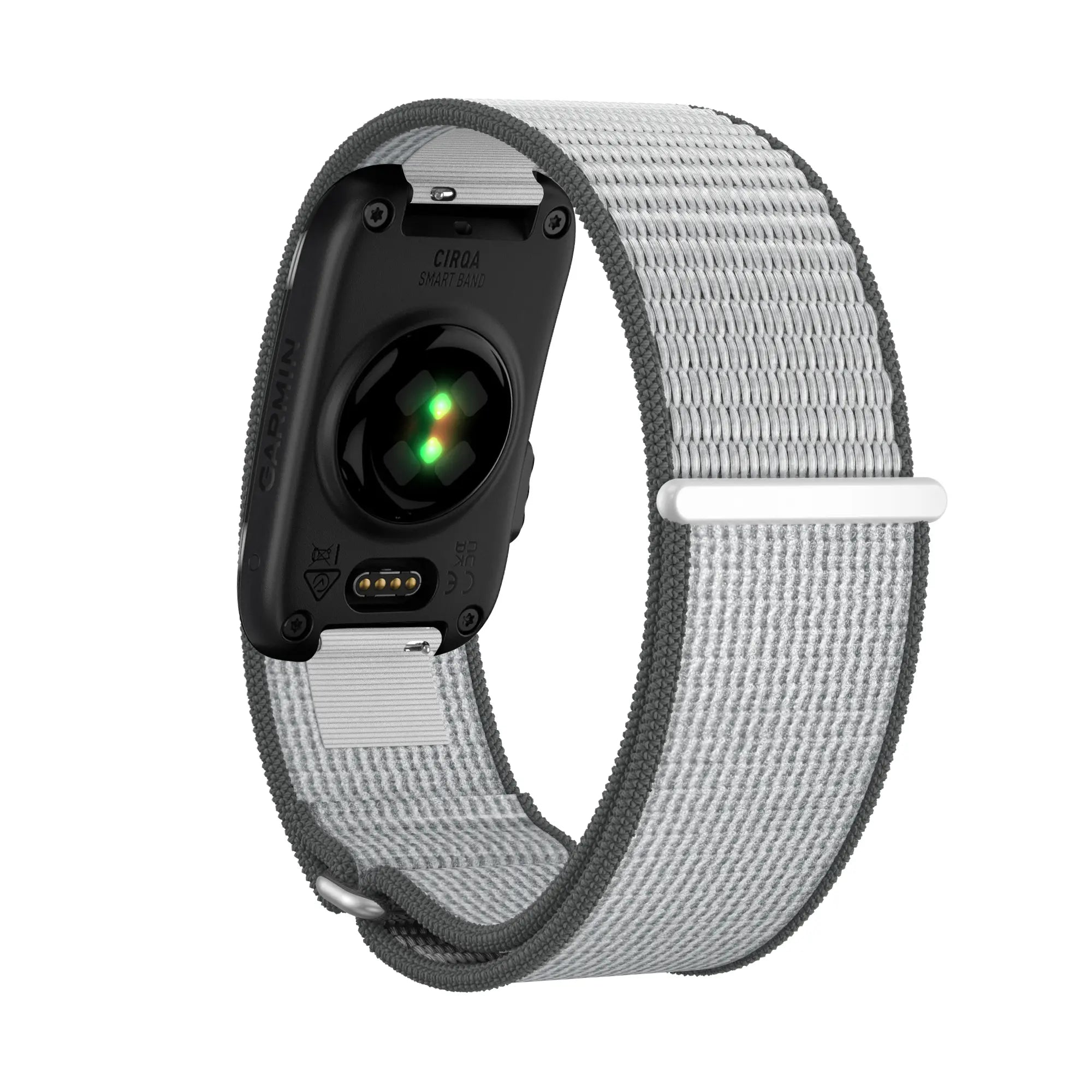 Bandz Bracelet nylon 'Classique' Garmin Cirqa (gris/blanc)