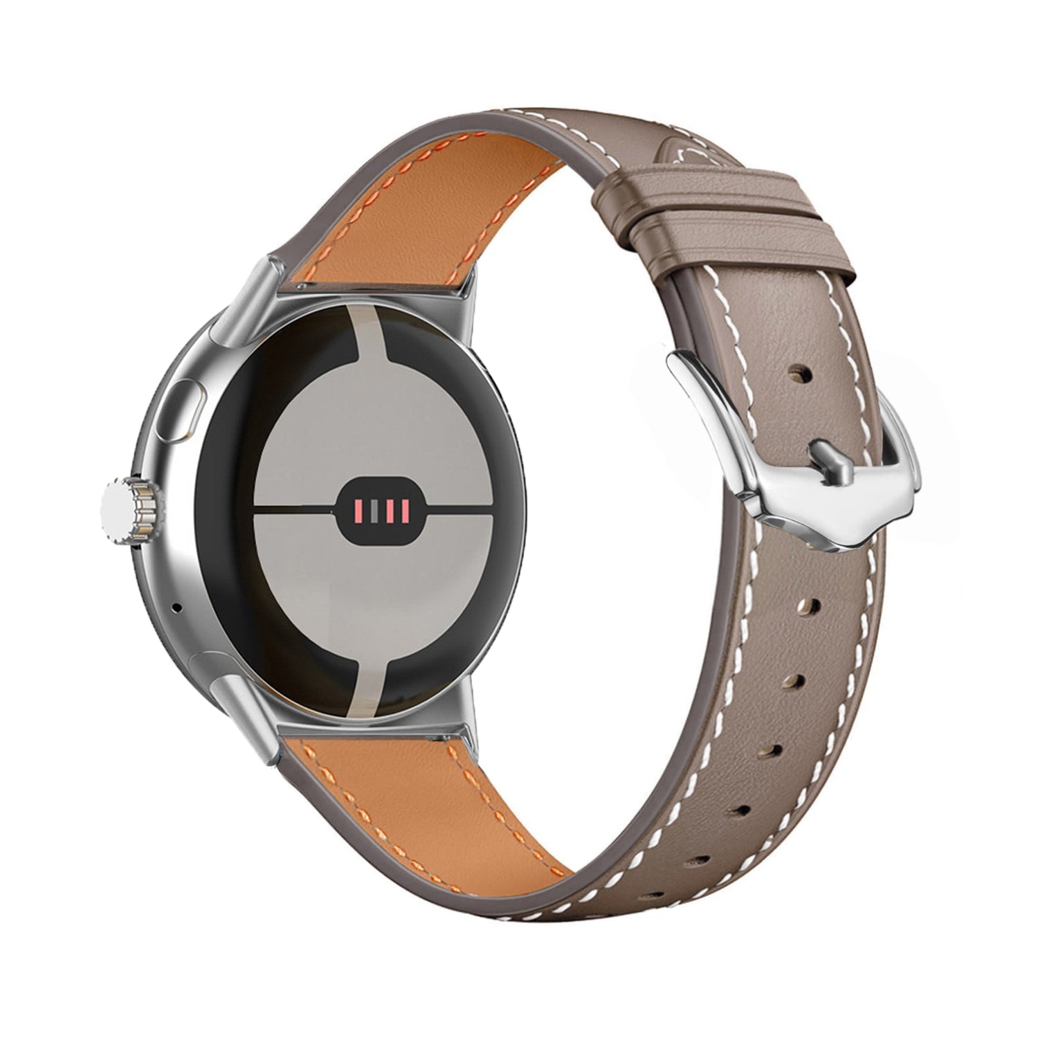 Bracelet cuir moderne Google Pixel Watch 4 - 45mm (coco)