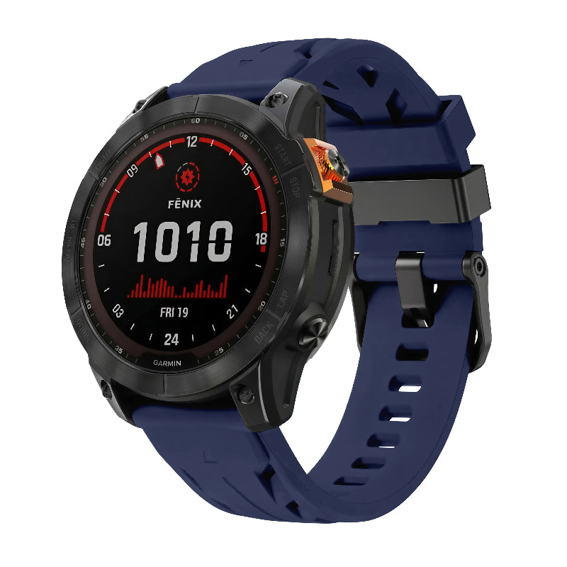 Bracelet silicone race Garmin Epix Pro (Gen 2) 51mm (bleu foncé)