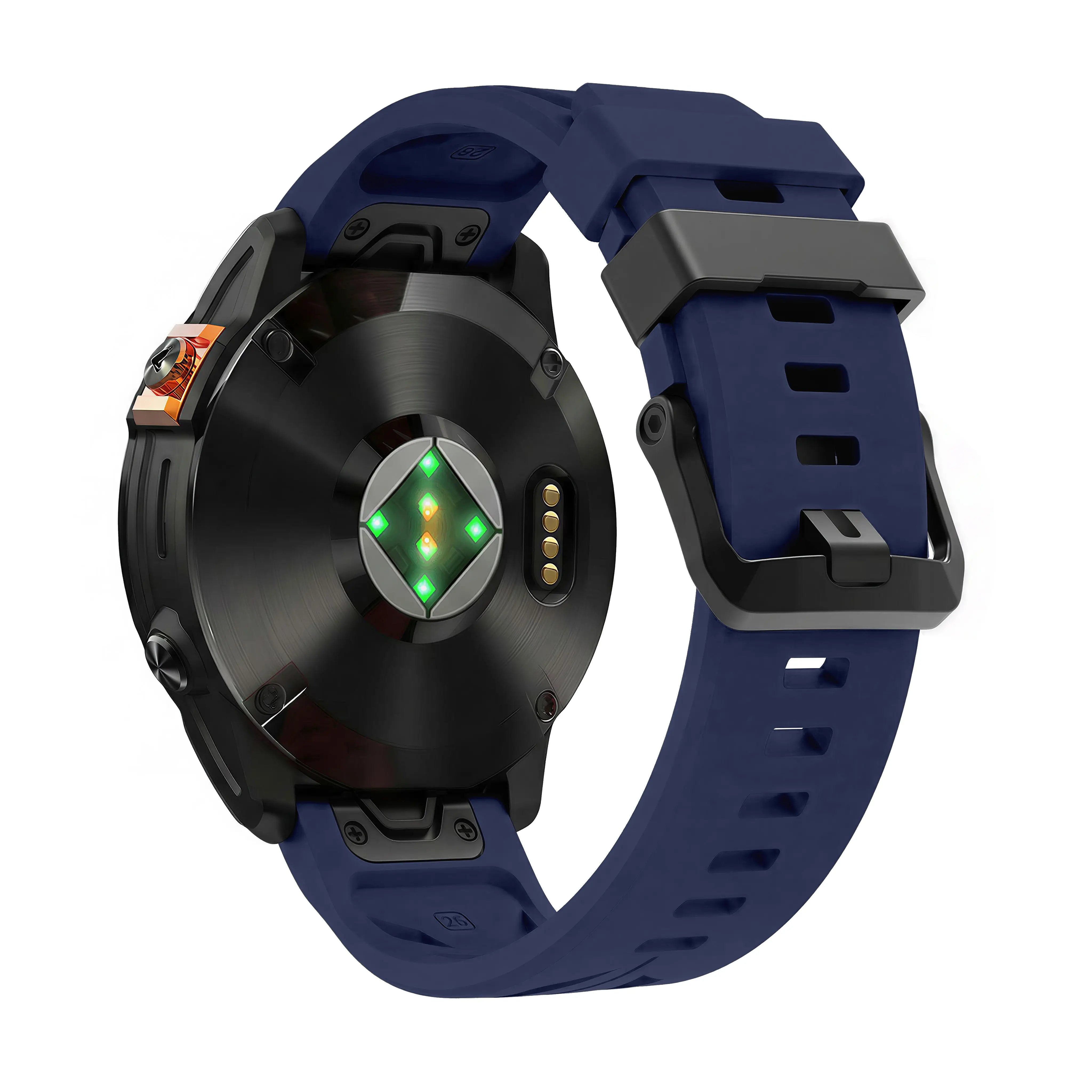 Bracelet silicone race Garmin Epix Pro (Gen 2) 51mm (bleu foncé)