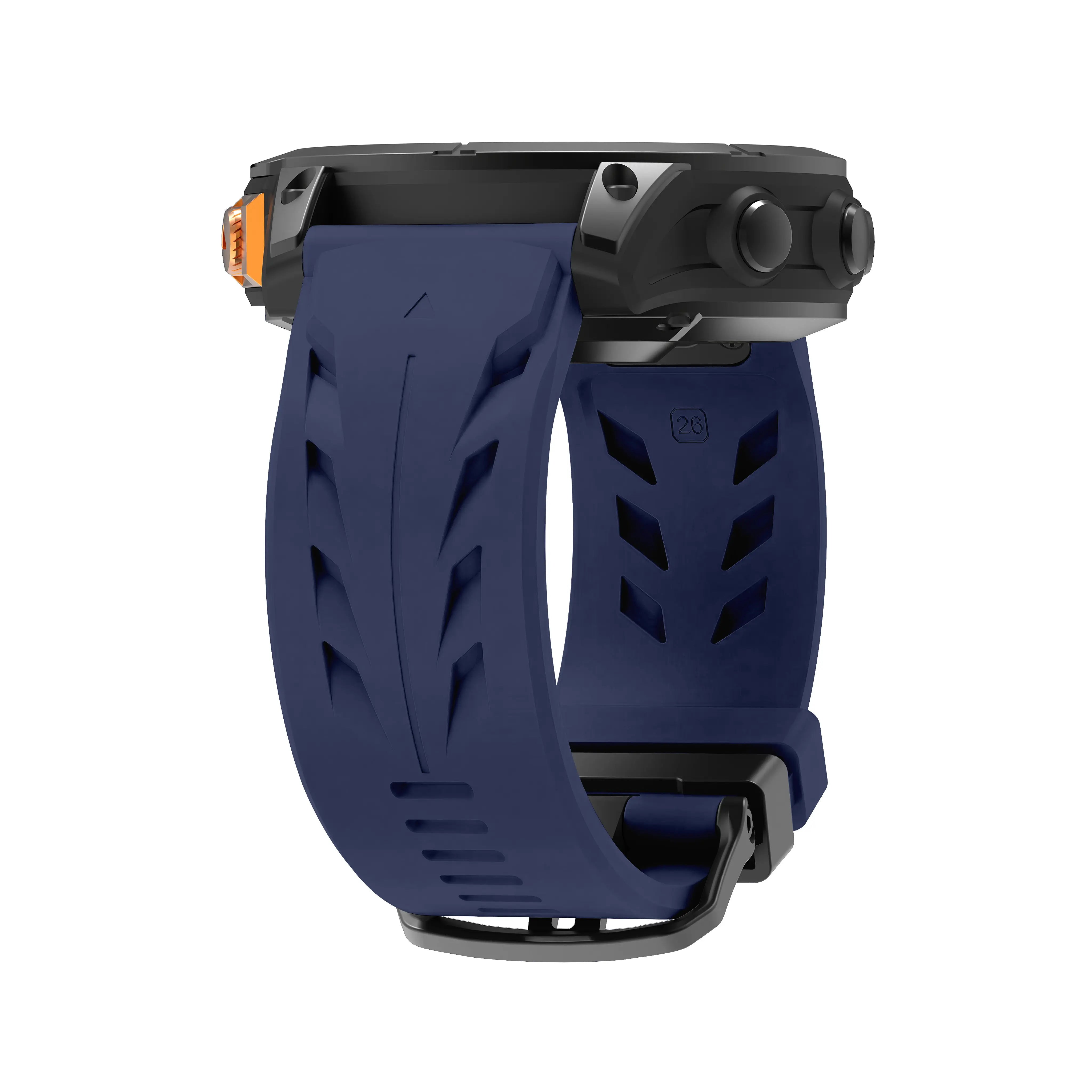 Bracelet silicone race Garmin Epix Pro (Gen 2) 51mm (bleu foncé)