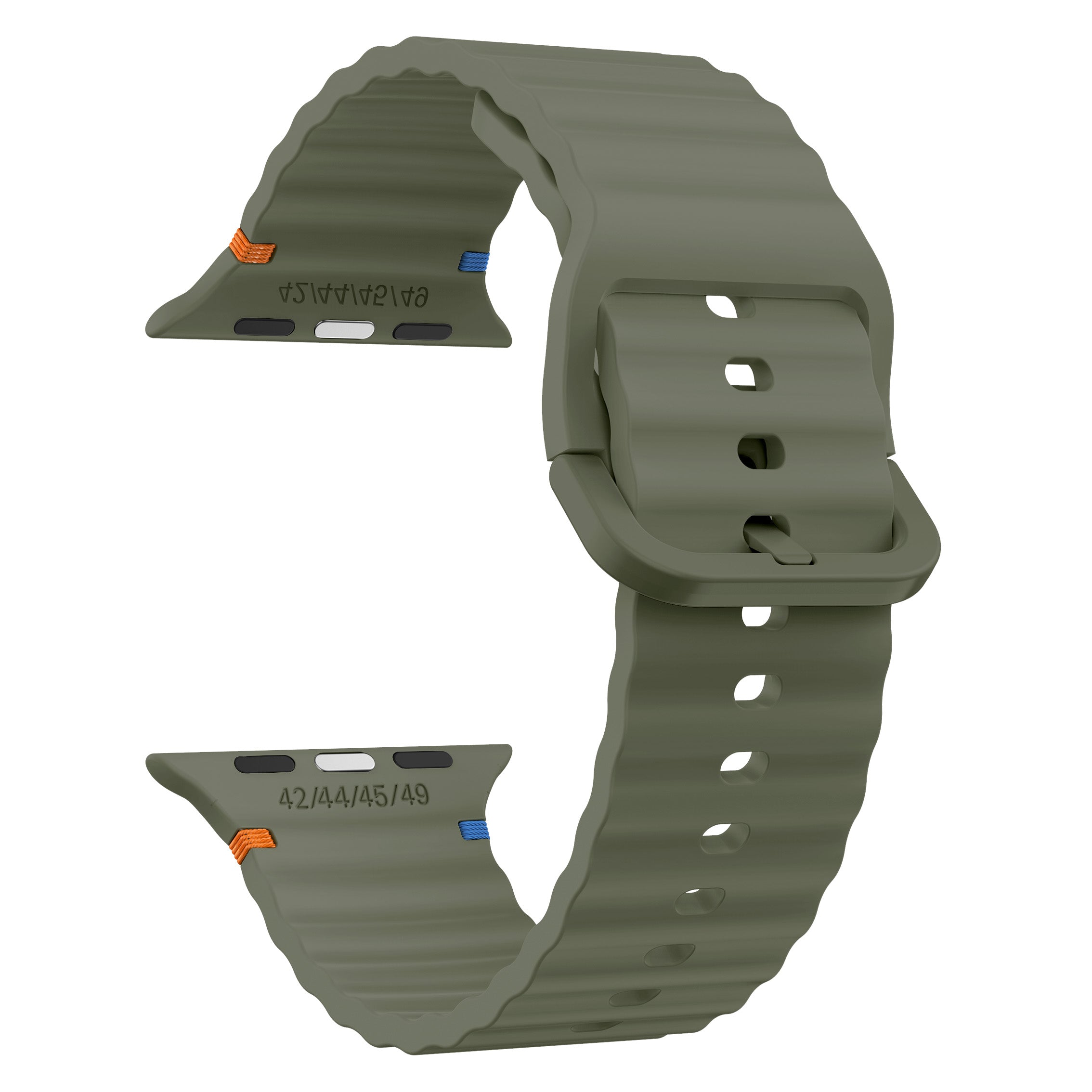 Bracelet Silicone Wave Apple Watch (vert foncé)