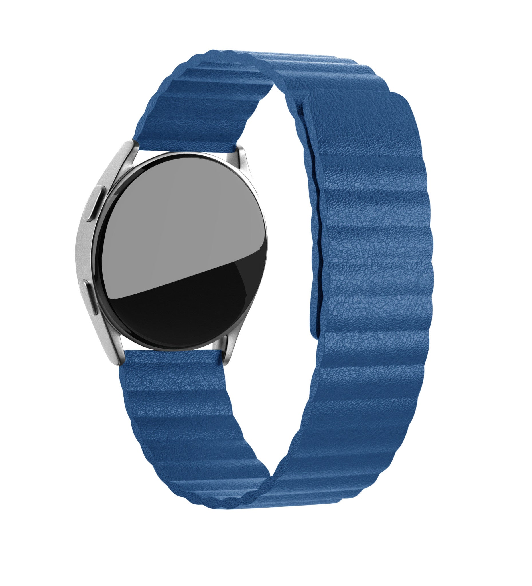 Withings ScanWatch 2 - 42mm Leather Loop Strap (Dark Blue)