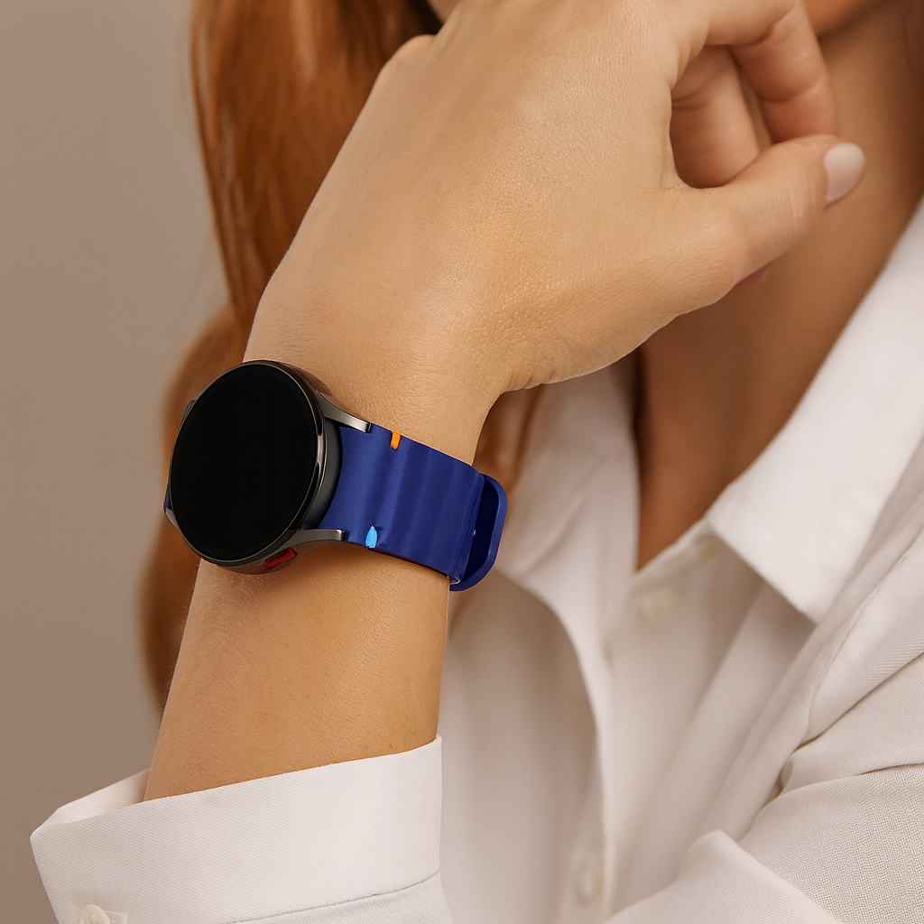 Bandz Samsung Galaxy Watch 7 - 44mm Wave Strap 'Easy Fit' (Dark Blue)