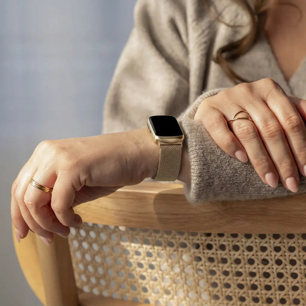 Fitbit Luxe Milanese band (champagne goud)