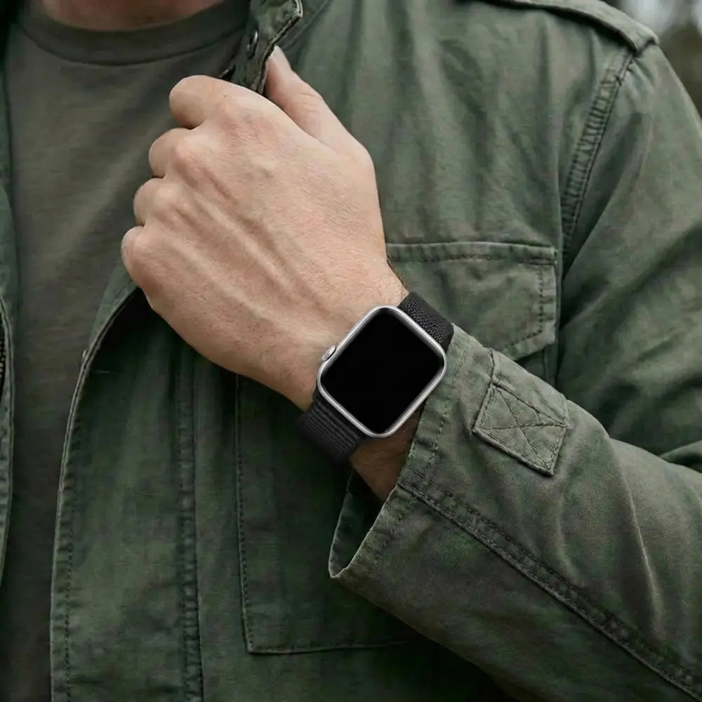 Bandz Apple Watch Nylon Strap 'Classic' (Black)