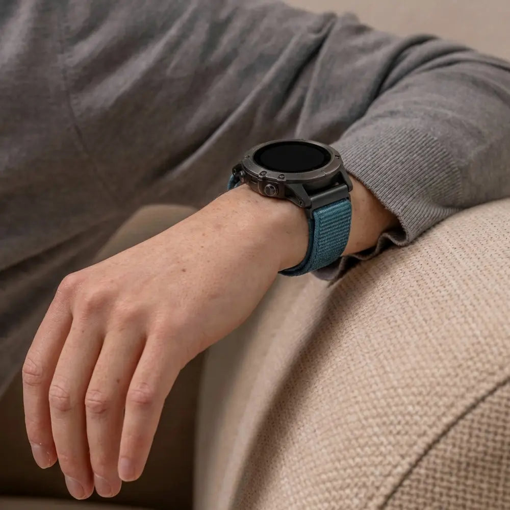 Garmin Fenix 5x/6x Nylon Strap (Dark Mist Grey)