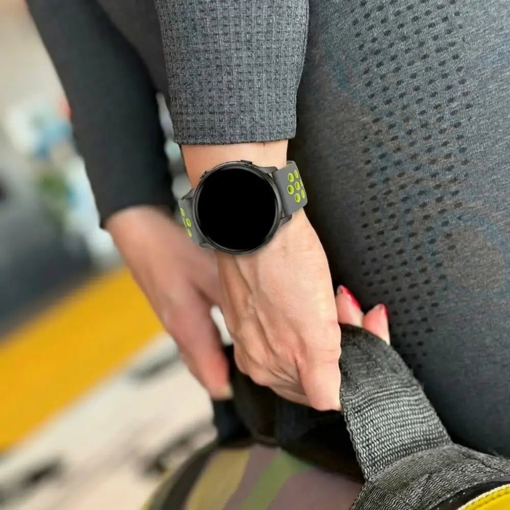 Bandz Garmin Bounce 2 Sport Strap 'Deluxe' (Grey-Yellow)