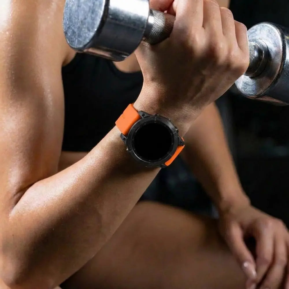 Garmin Fenix 7 D-Buckle Silicone Strap (Orange)