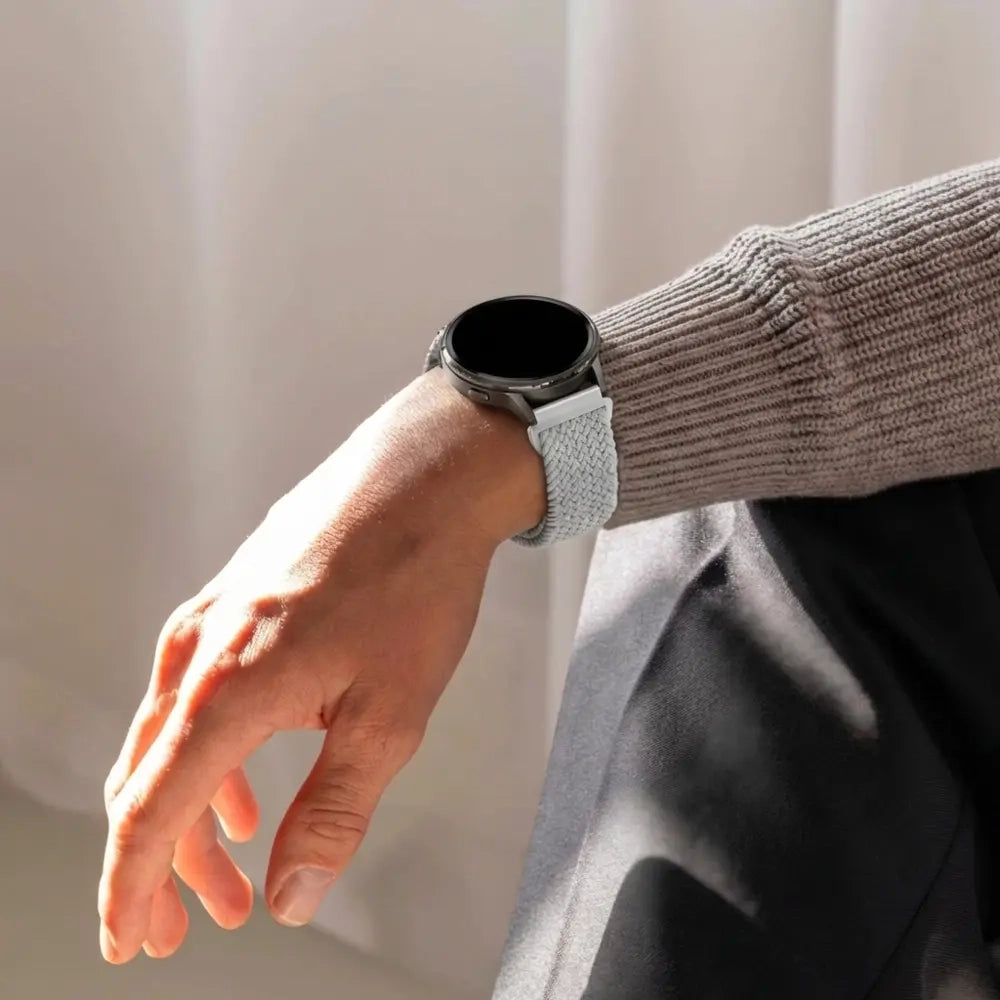 Bandz Garmin Venu 3 Braided Strap 'Parachute' (Light Grey)