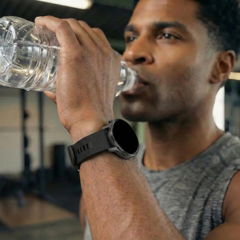 Bandz Garmin Vivoactive 4s Silicone Strap 'Deluxe' (Black)