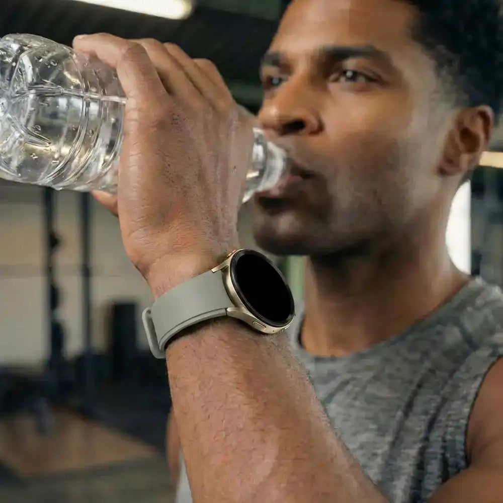 Bandz Samsung Galaxy Watch 7 - 44mm Sport Strap 'Easy Fit' (Light Grey)