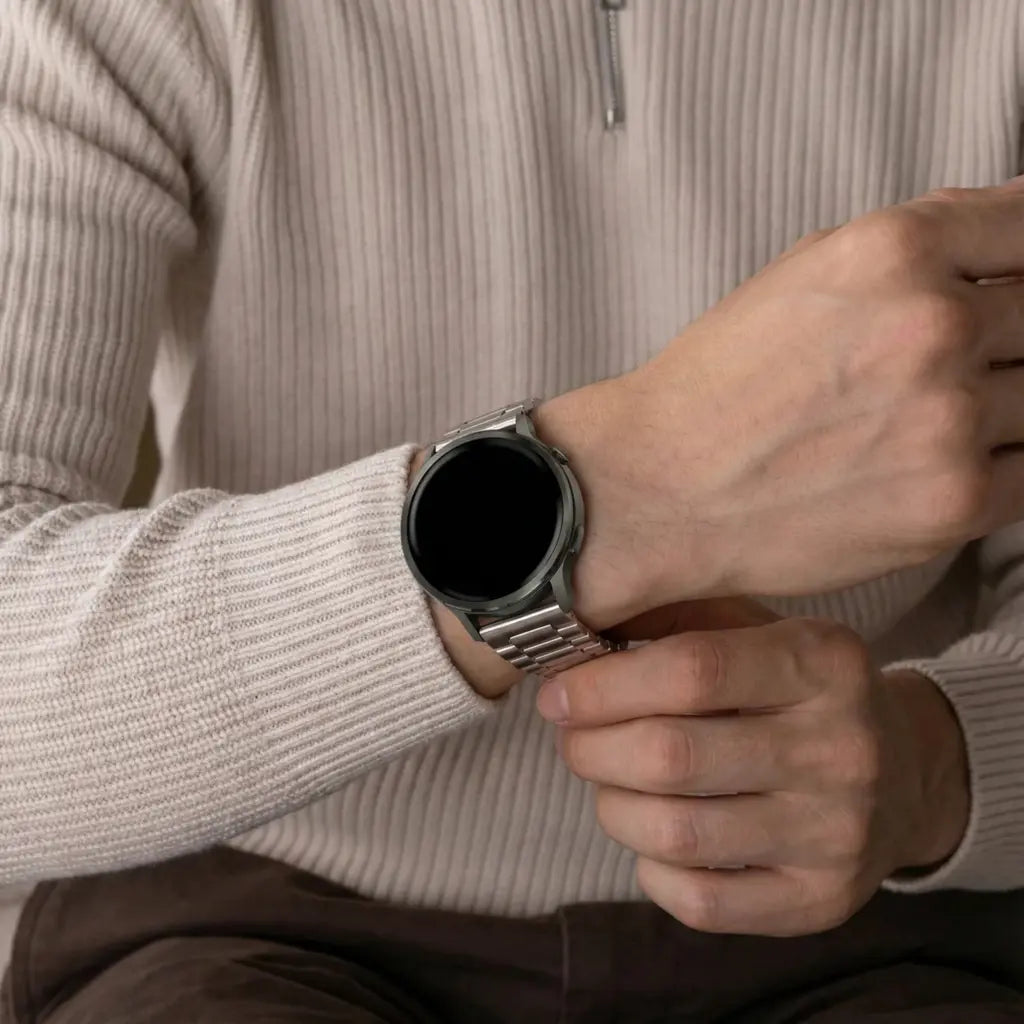 Bandz Garmin Venu 2s Steel Strap 'Classic' (Starlight)