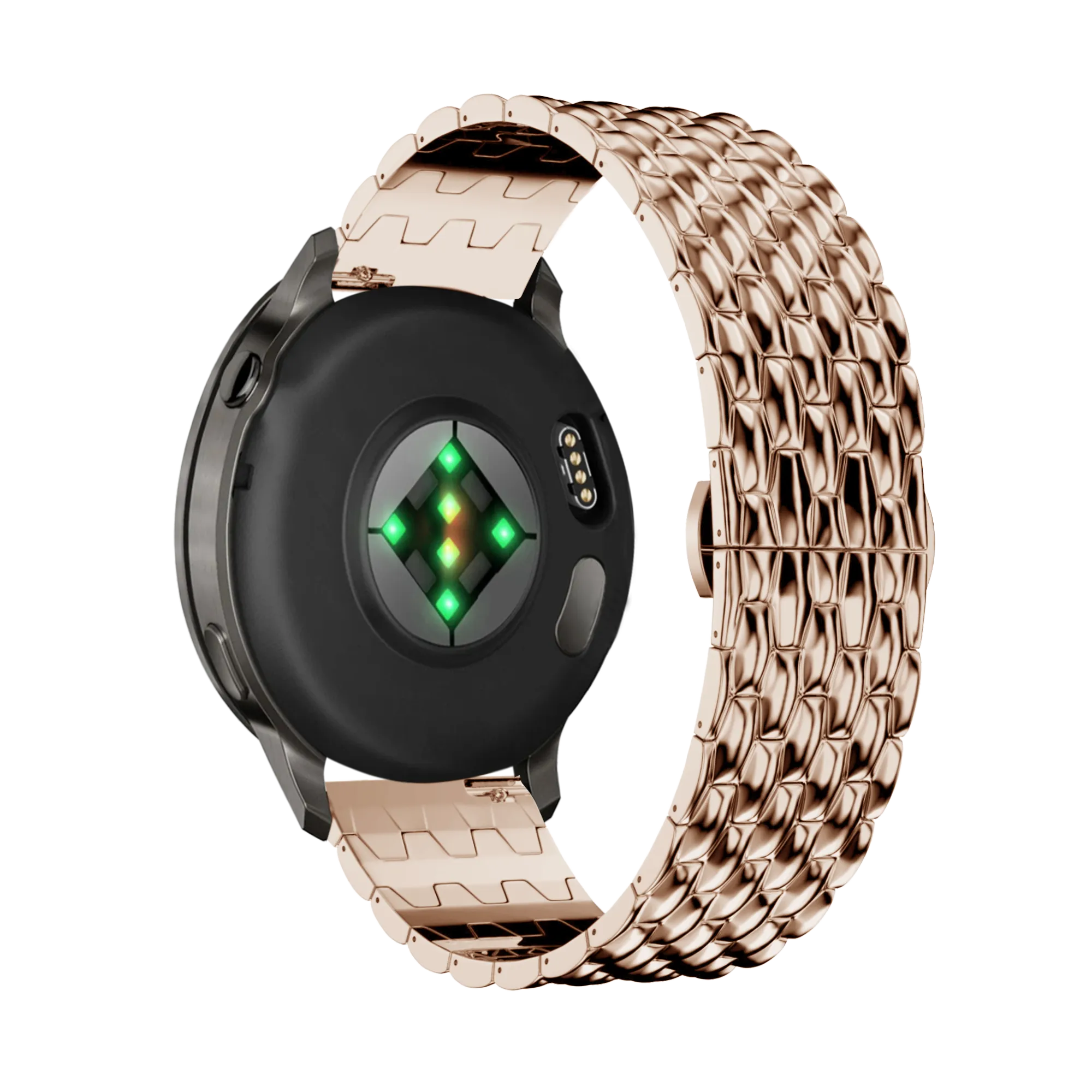 Bandz Garmin Forerunner 70 Steel Strap 'Dragon' (Rose Gold)
