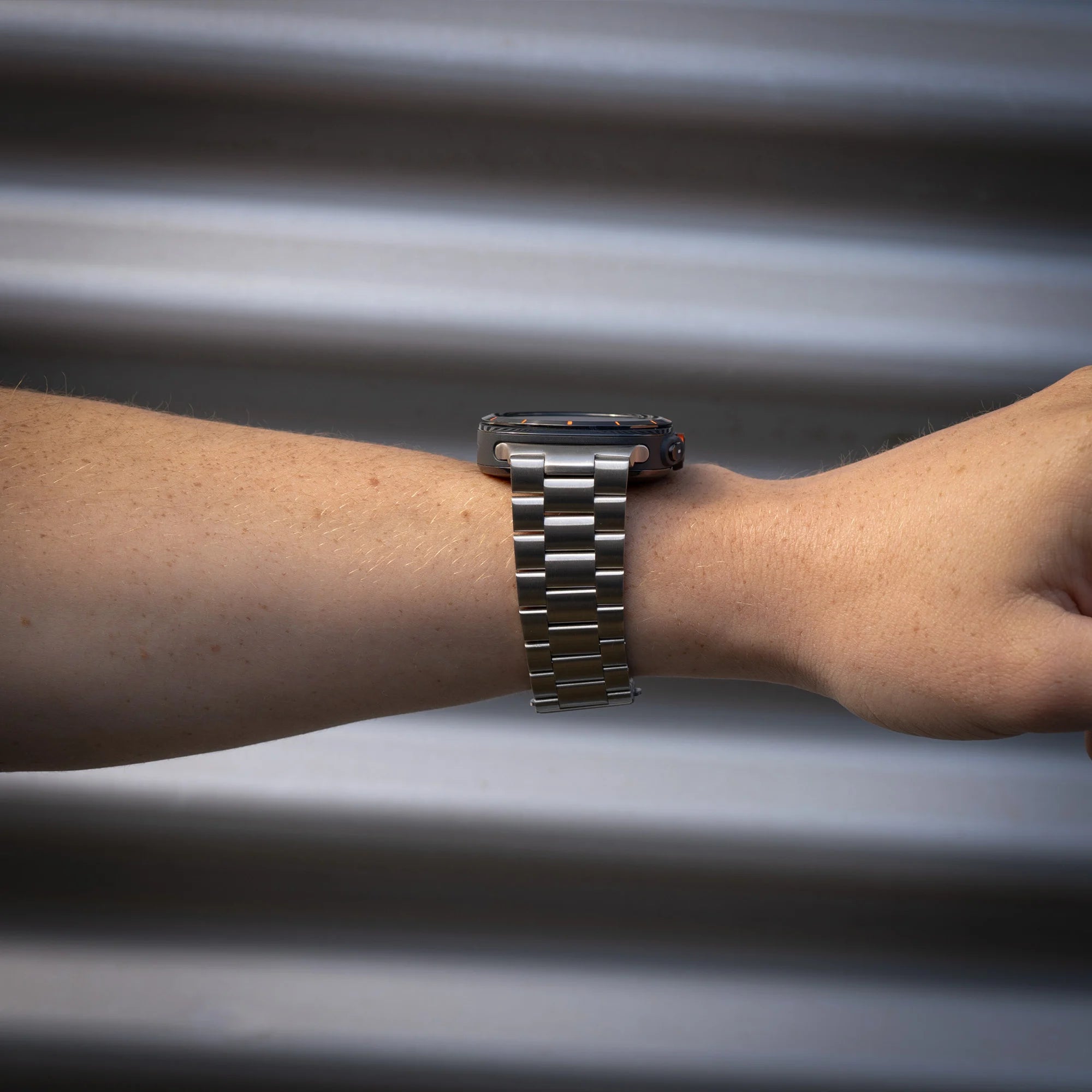 Bracelet acier Samsung Galaxy Watch Ultra (argent)