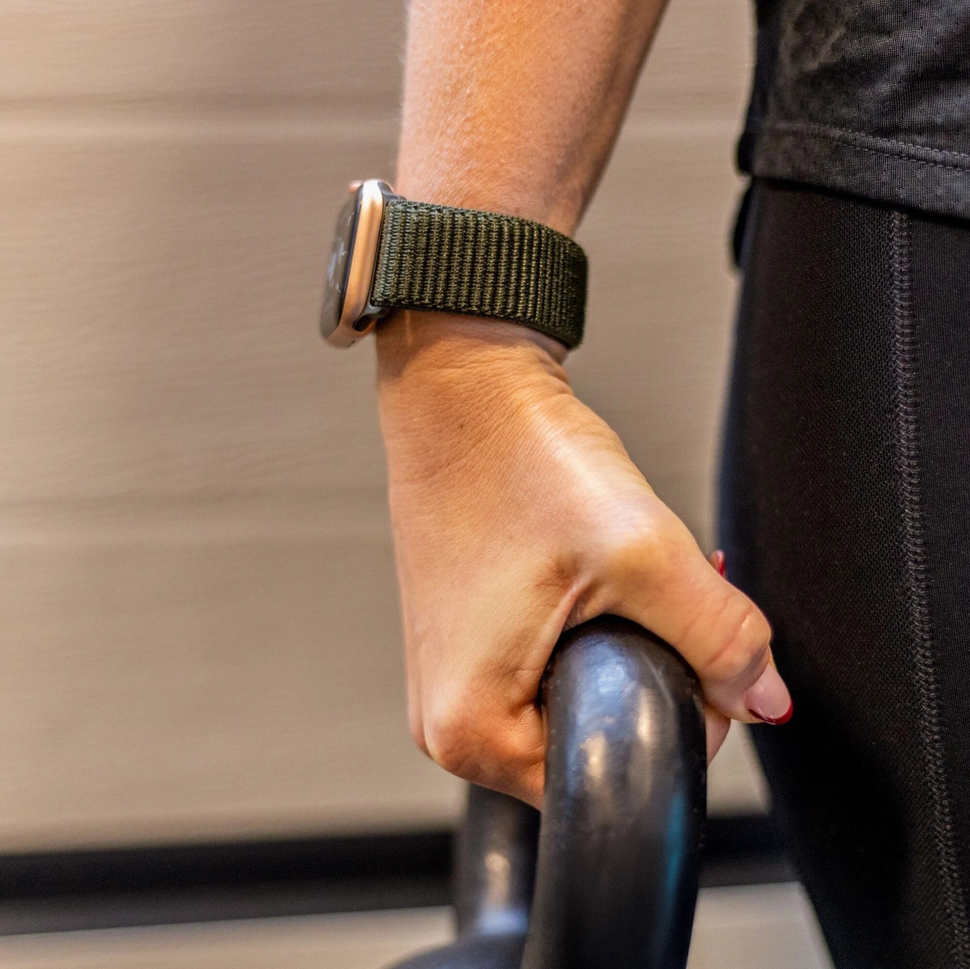 Bracelet nylon Apple Watch (vert foncé)