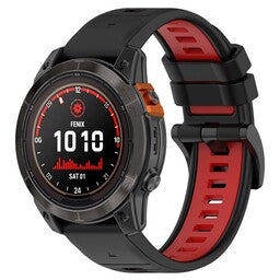 Bracelet sport á boucle Garmin Instinct 3 - 45mm (noir/rouge)