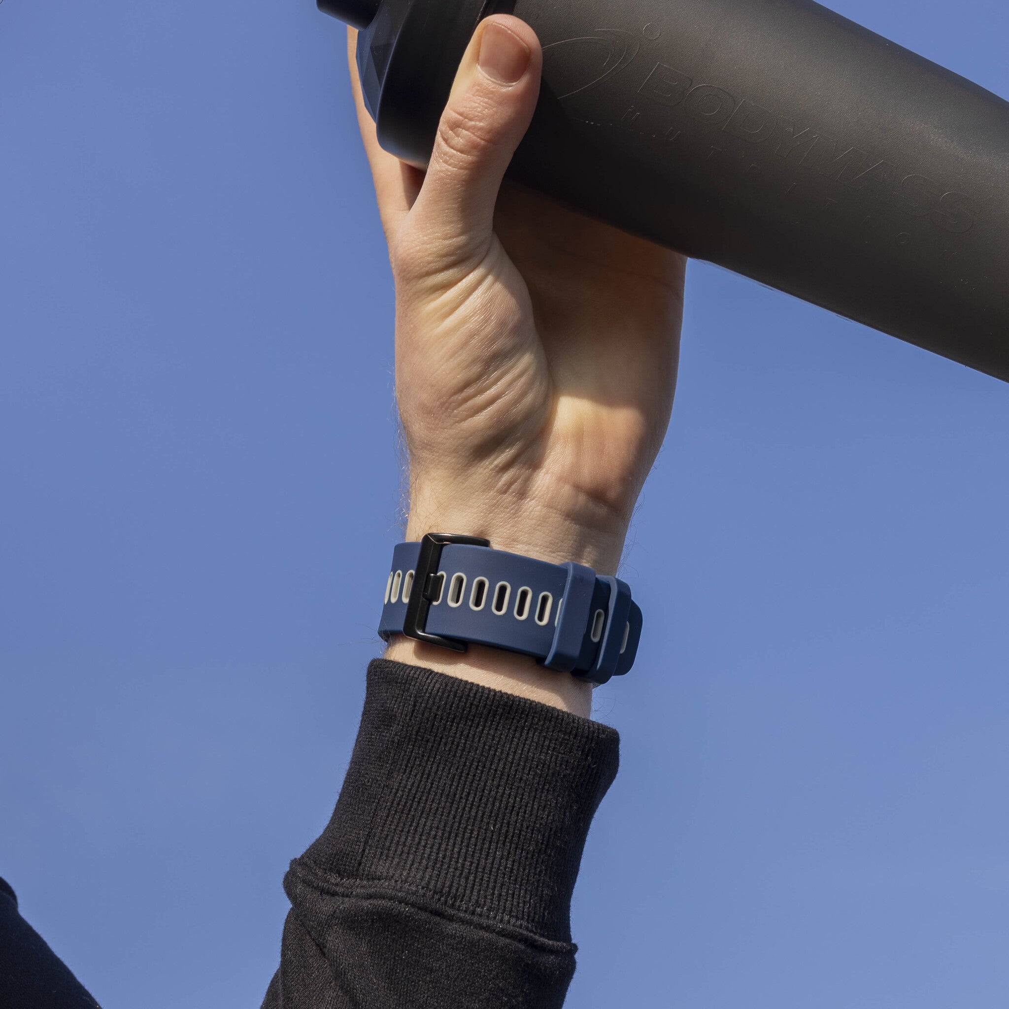 Bracelet sport avec boucle Garmin Fenix 8 Pro - 51mm (bleu/gris)