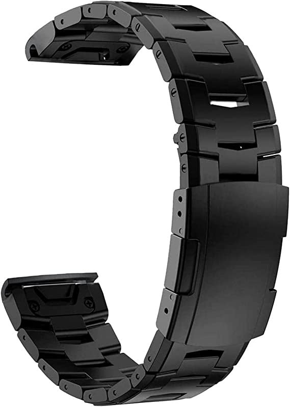 Bracelet titane Garmin Quatix 8 - 51mm (noir)