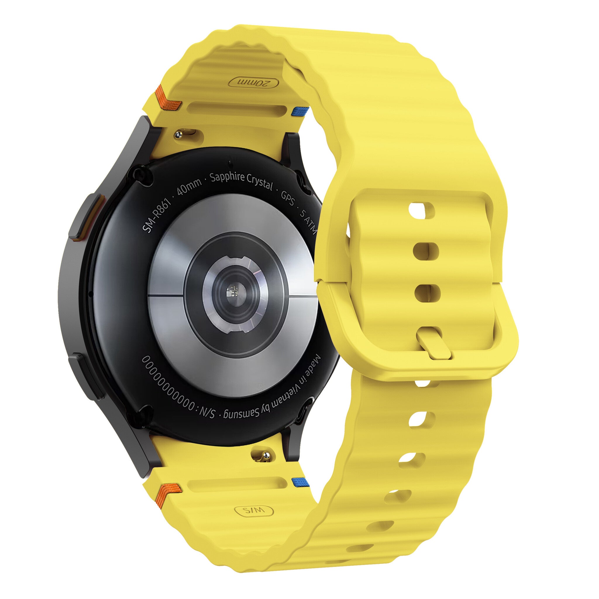 Samsung Galaxy Watch 4 44mm Wave Strap (Flash Yellow)