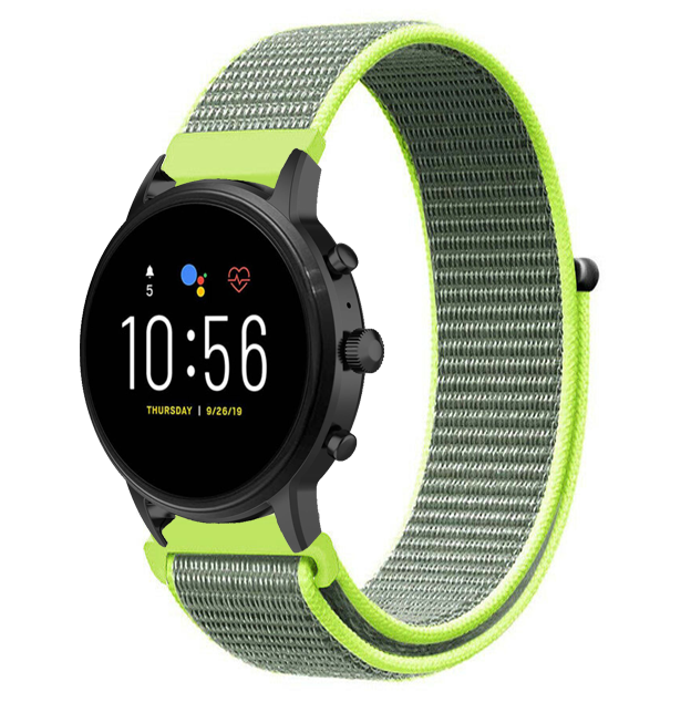 Bracelet nylon Fossil Gen 4 Explorist HR (fluorescent)