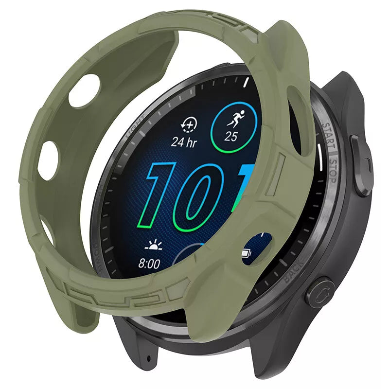 Coque TPU robuste Garmin Forerunner 965 (vert)