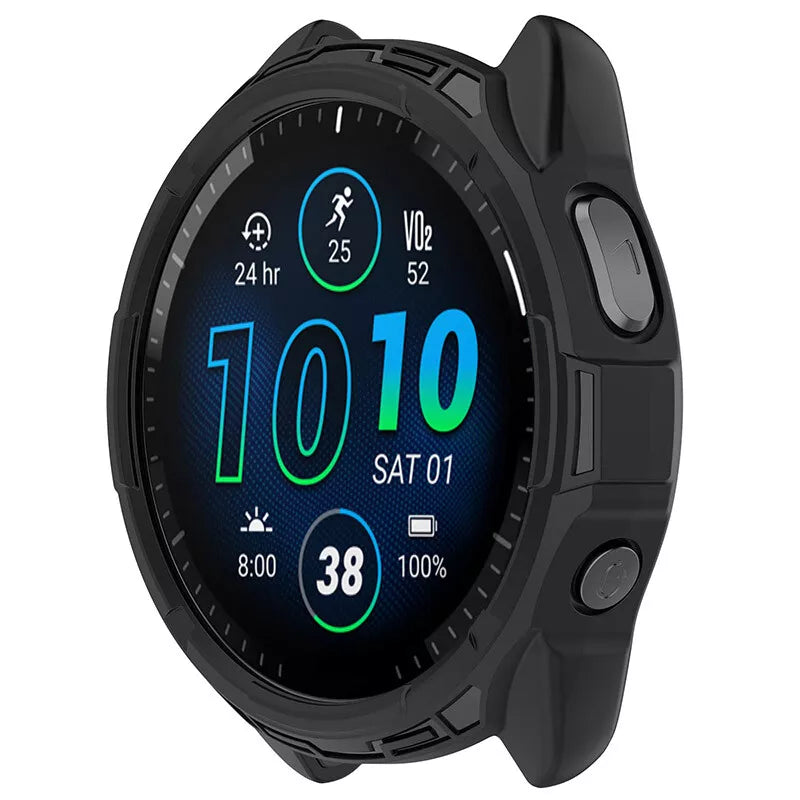 Coque TPU robuste Garmin Forerunner 965 (noir)