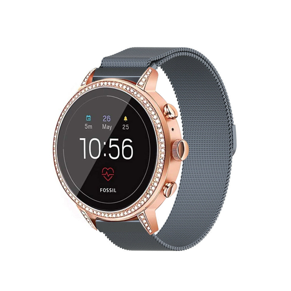 Bracelet milanais Fossil Gen 4 Venture HR (gris)