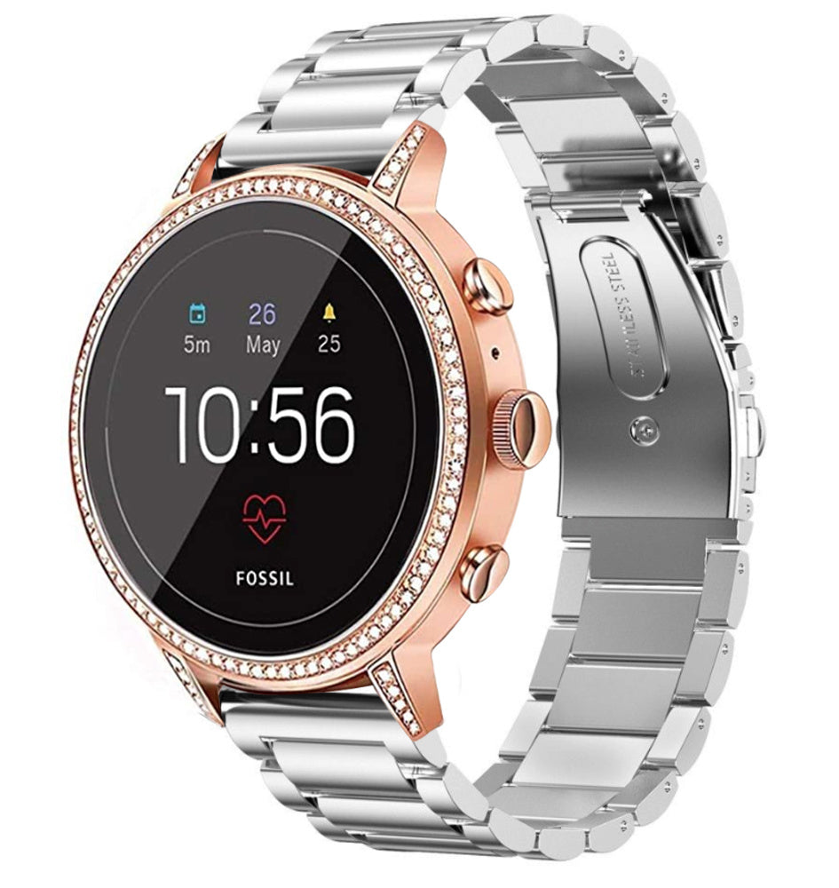 Bracelet acier Fossil Gen 4 Venture HR (argent)