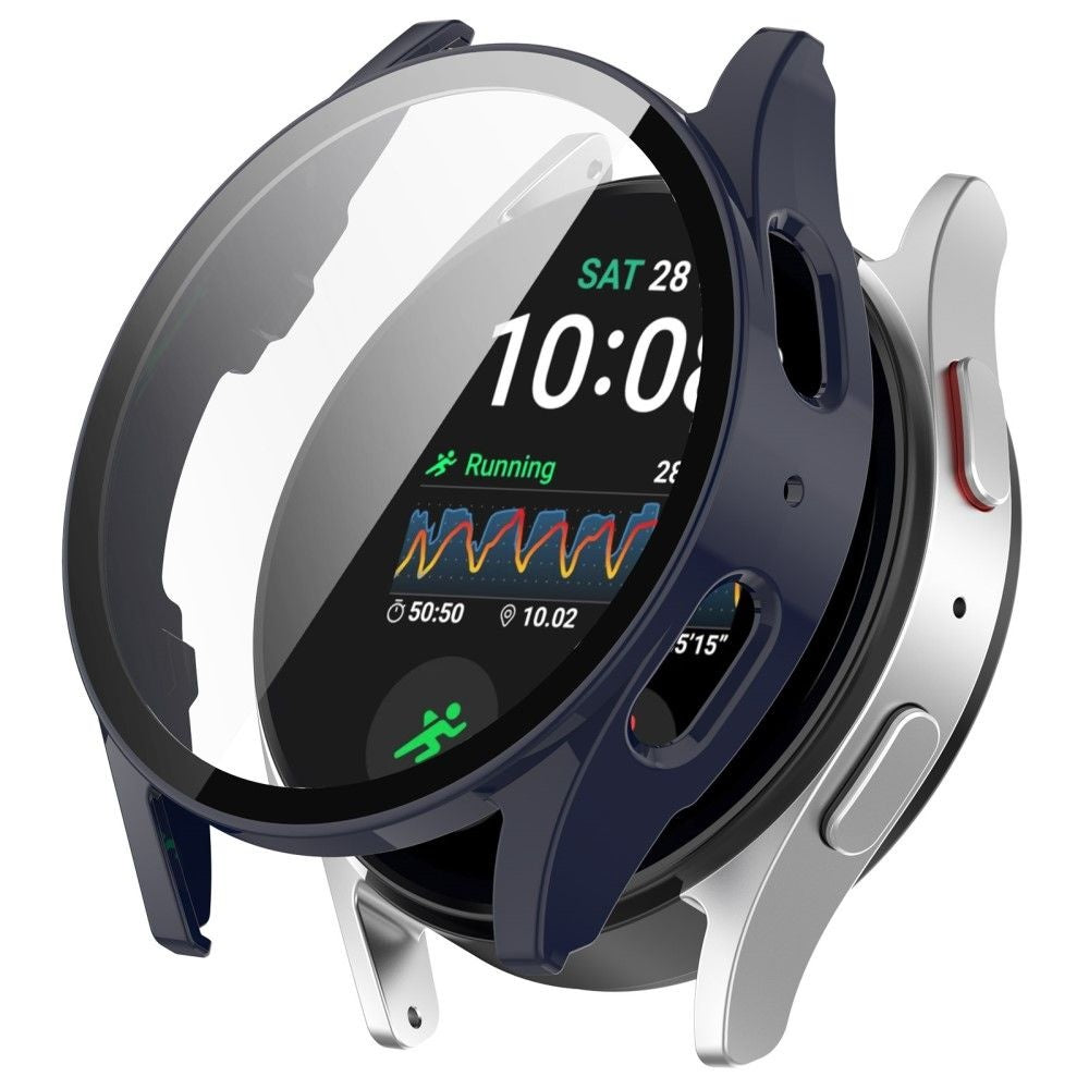 Coque rigide avec verre Samsung Galaxy Watch 7 44mm (bleu foncé)