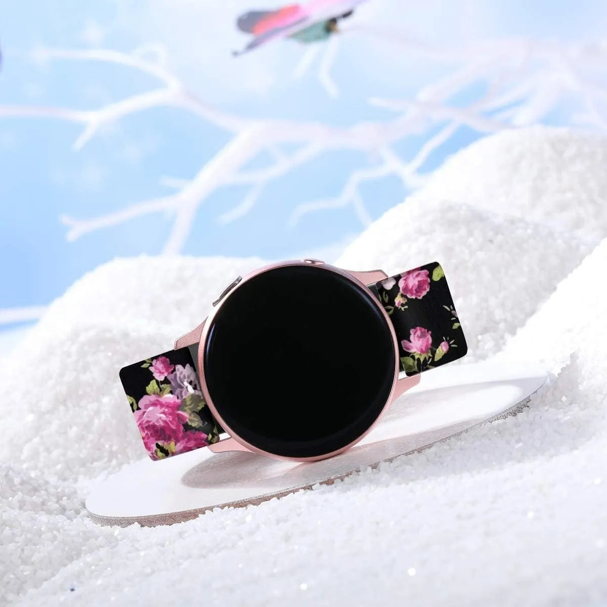 Pink Flower Coros Pace 2 Strap
